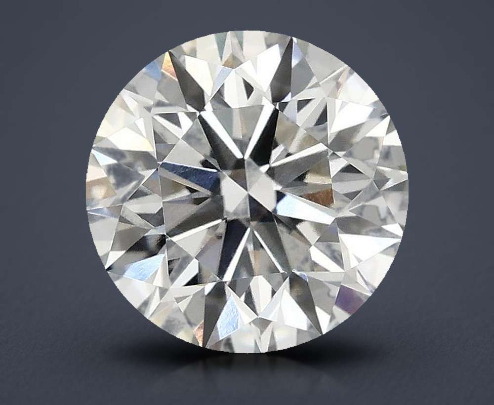 3.08ct H VS2 Rare Carat Ideal Cut Round Lab Grown Diamond