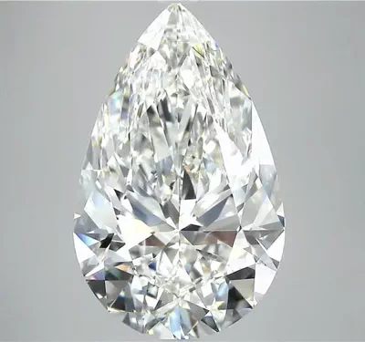 8.02ct G VVS2 Rare Carat Ideal Cut Pear Diamond