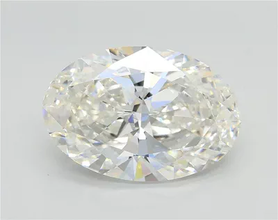5.01ct F VS1 Rare Carat Ideal Cut Oval Lab Grown Diamond