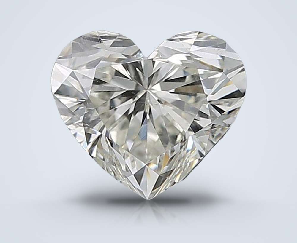 1.01ct K SI2 Rare Carat Ideal Cut Heart Diamond