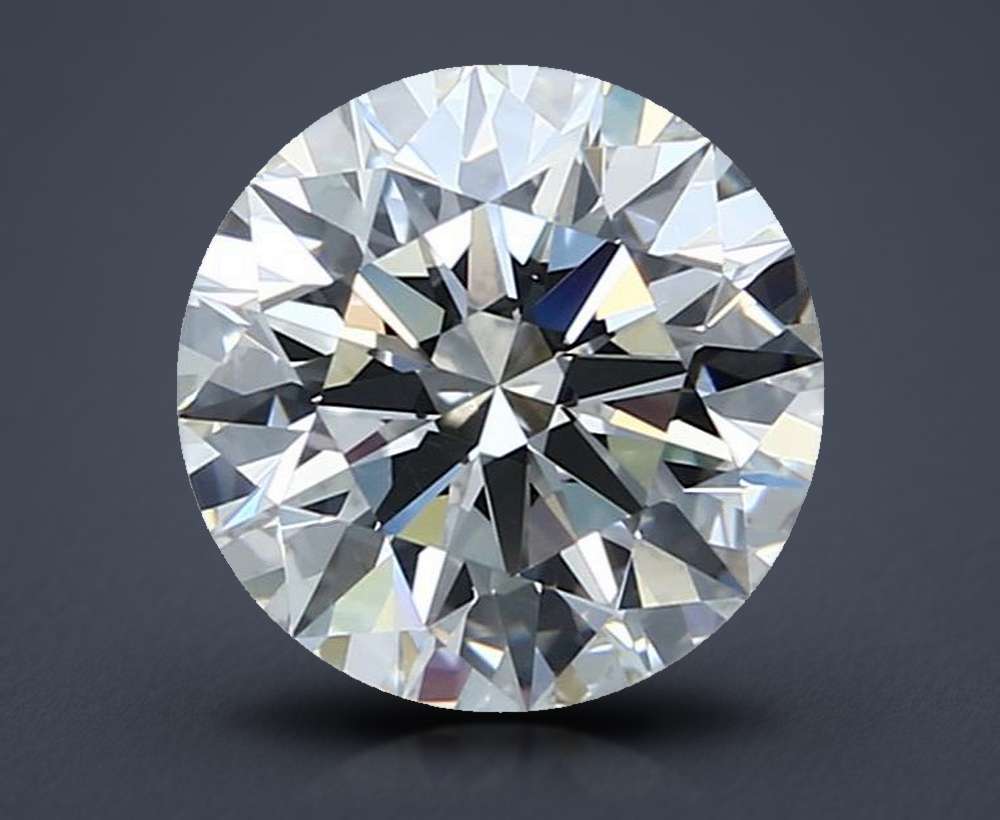2.59ct H VVS2 Rare Carat Ideal Cut Round Diamond