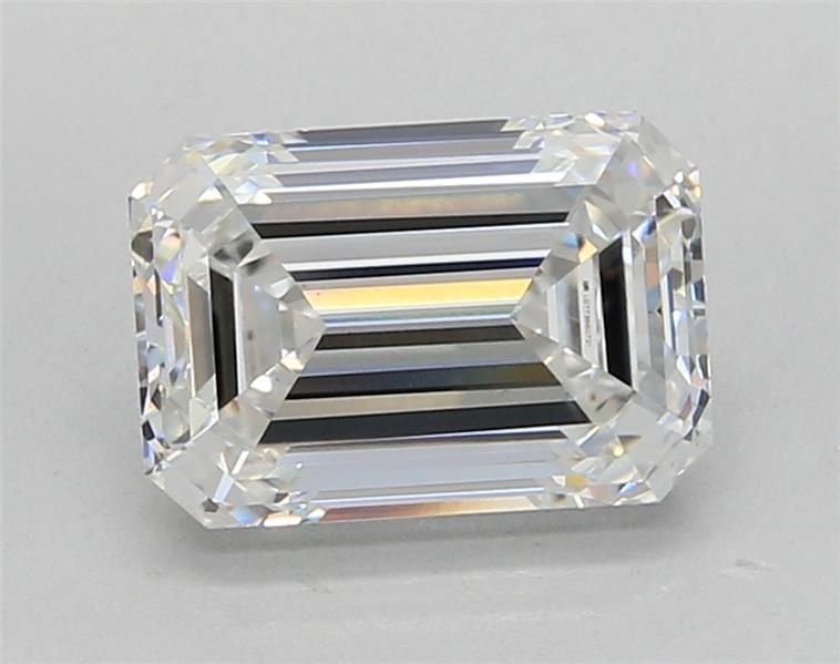 3.01ct E VS1 Rare Carat Ideal Cut Emerald Lab Grown Diamond
