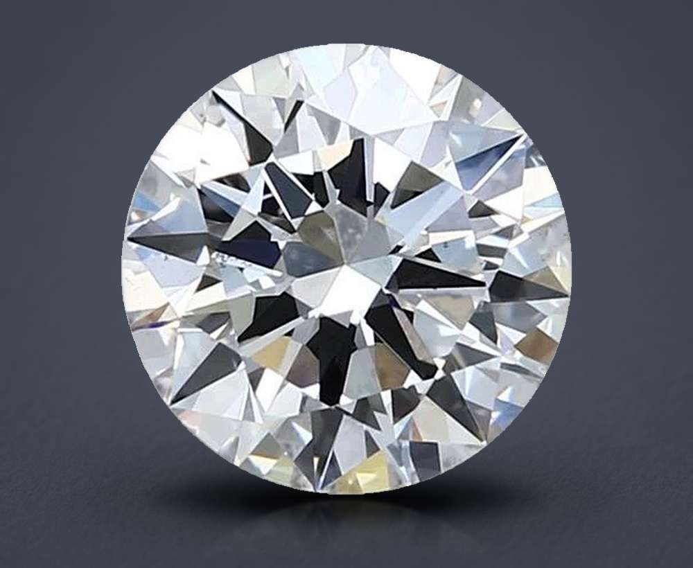 2.14ct E SI1 Rare Carat Ideal Cut Round Lab Grown Diamond