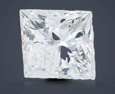 3.07ct E VS1 Rare Carat Ideal Cut Princess Lab Grown Diamond
