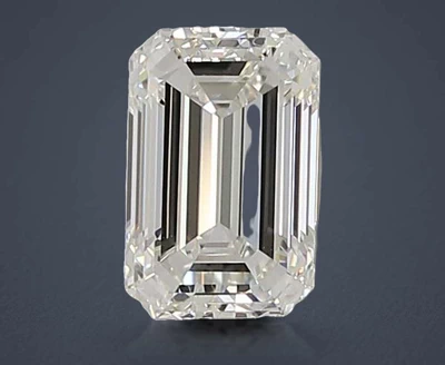 1.21ct F VVS2 Very Good Cut Emerald Lab Grown Diamond