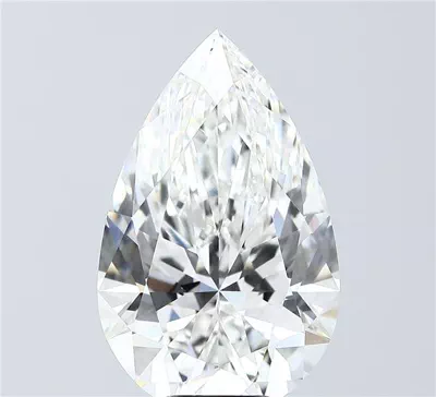 10.06ct F VVS2 Rare Carat Ideal Cut Pear Lab Grown Diamond