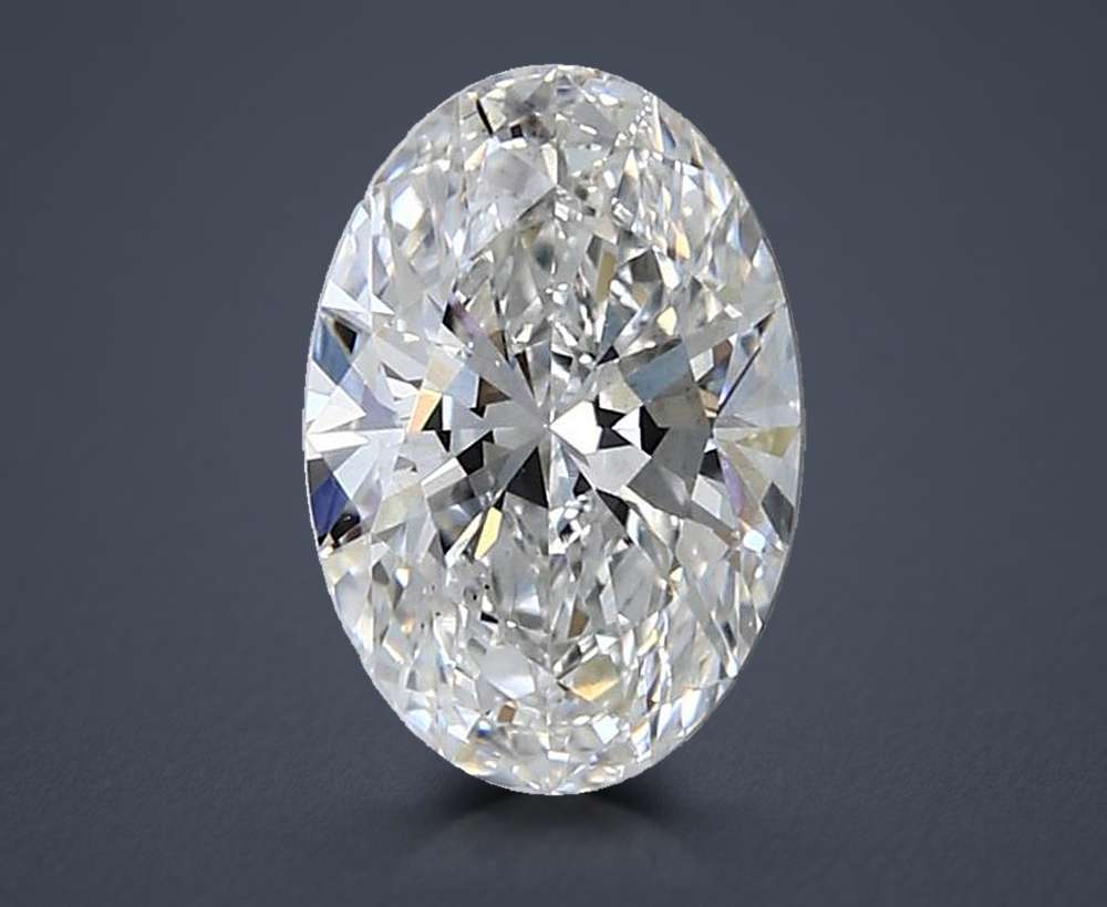 1.60ct F VS2 Rare Carat Ideal Cut Oval Lab Grown Diamond