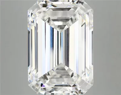 13.39ct F VVS2 Rare Carat Ideal Cut Emerald Lab Grown Diamond