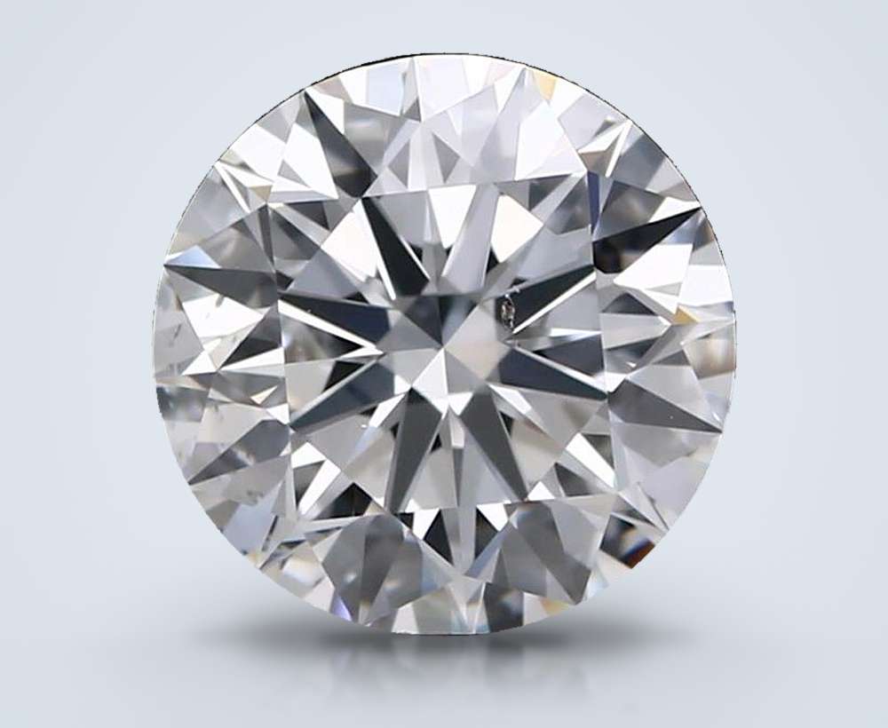 2.41ct D SI1 Rare Carat Ideal Cut Round Lab Grown Diamond