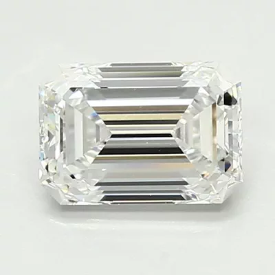 1.37ct D VS1 Rare Carat Ideal Cut Emerald Lab Grown Diamond