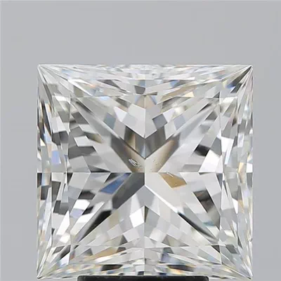 5.51ct J SI1 Rare Carat Ideal Cut Princess Diamond