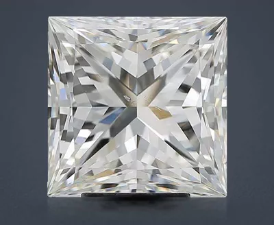 5.51ct J SI1 Rare Carat Ideal Cut Princess Diamond