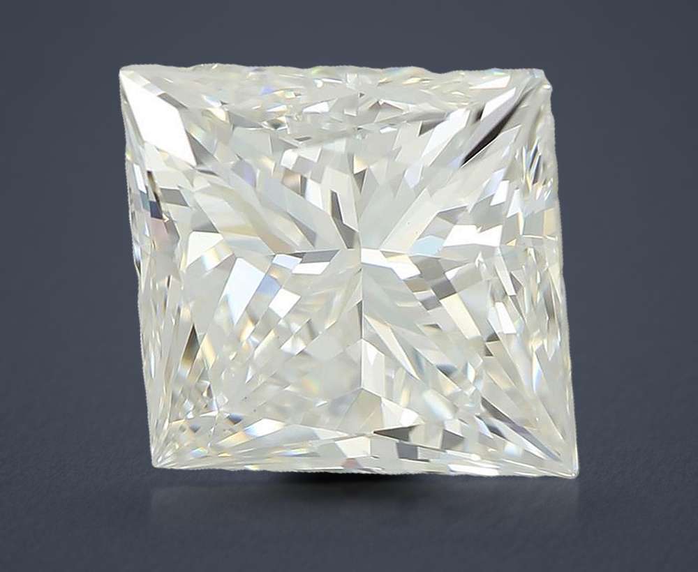 4.03ct E VVS2 Rare Carat Ideal Cut Princess Lab Grown Diamond