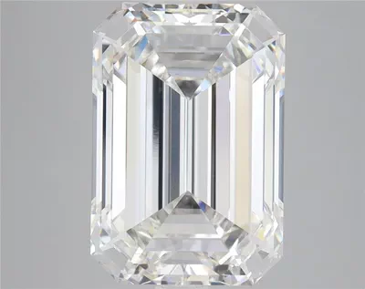 6.09ct F VVS2 Rare Carat Ideal Cut Emerald Lab Grown Diamond