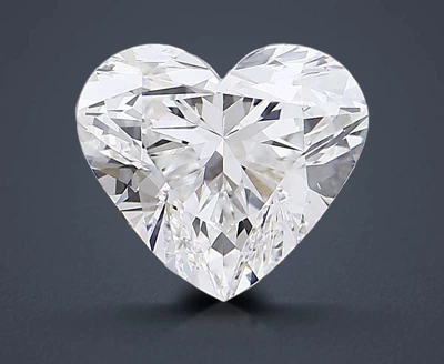 6.07ct E VVS2 Rare Carat Ideal Cut Heart Lab Grown Diamond