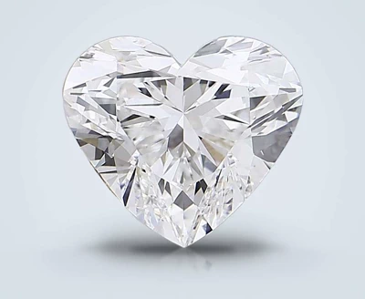 6.07ct E VVS2 Rare Carat Ideal Cut Heart Lab Grown Diamond