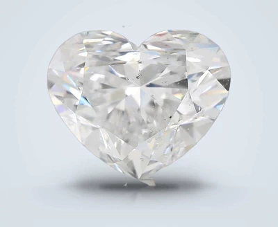 4.16ct D SI2 Rare Carat Ideal Cut Heart Diamond