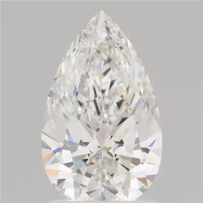 1.58ct F VS1 Rare Carat Ideal Cut Pear Lab Grown Diamond