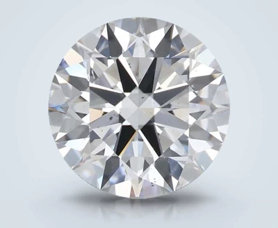 2.52ct D SI1 Rare Carat Ideal Cut Round Diamond