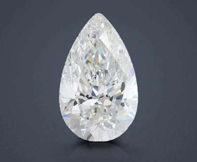 4.02ct F VVS2 Very Good Cut Pear Lab Grown Diamond