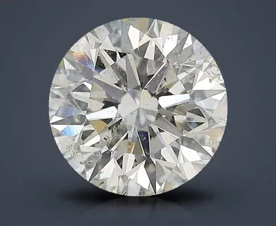 3.70ct I SI2 Rare Carat Ideal Cut Round Diamond