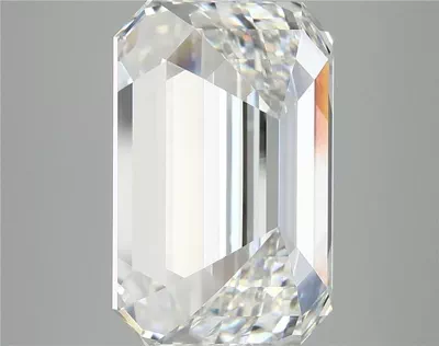 9.50ct F VVS2 Rare Carat Ideal Cut Emerald Lab Grown Diamond