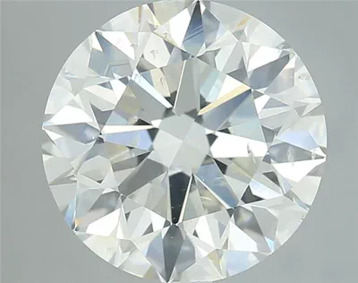 3.80ct K SI2 Rare Carat Ideal Cut Round Diamond