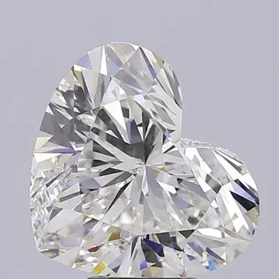 5.06ct F VS2 Rare Carat Ideal Cut Heart Lab Grown Diamond