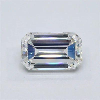 4.03ct F SI1 Very Good Cut Emerald Diamond