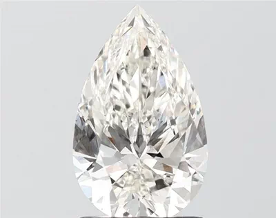 2.14ct H VS2 Rare Carat Ideal Cut Pear Lab Grown Diamond