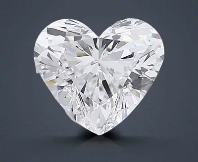 3.06ct D IF Rare Carat Ideal Cut Heart Lab Grown Diamond