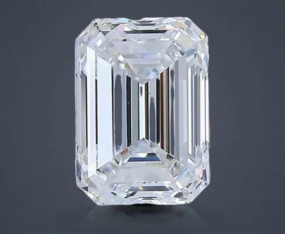 2.50ct D VS1 Rare Carat Ideal Cut Emerald Diamond