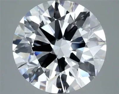 5.02ct D FL Rare Carat Ideal Cut Round Diamond