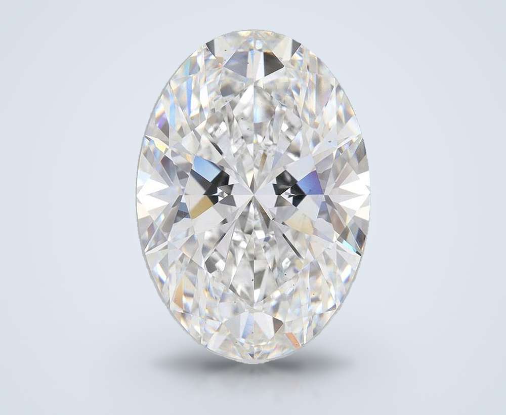 16.38ct F VS2 Rare Carat Ideal Cut Oval Lab Grown Diamond