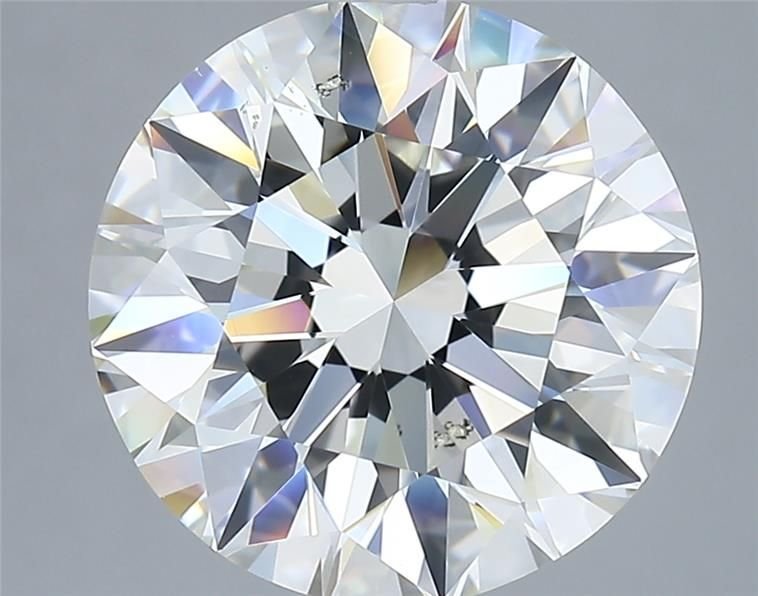 5.20ct H SI1 Rare Carat Ideal Cut Round Diamond