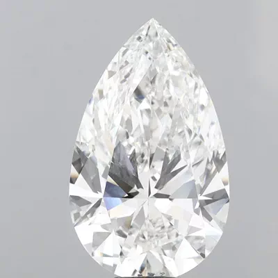 10.07ct F VVS2 Rare Carat Ideal Cut Pear Lab Grown Diamond