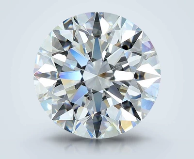 2.45ct E FL Rare Carat Ideal Cut Round Diamond