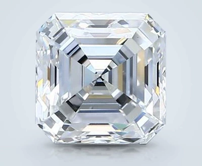 2.51ct E VS2 Rare Carat Ideal Cut Asscher Diamond
