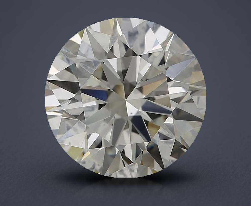 3.08ct J VS2 Rare Carat Ideal Cut Round Diamond