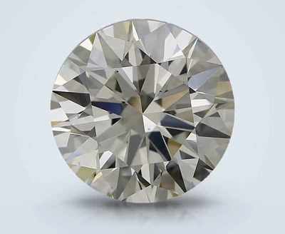 3.08ct J VS2 Rare Carat Ideal Cut Round Diamond