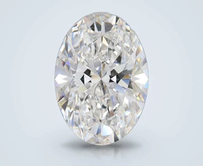 10.94ct F VS2 Rare Carat Ideal Cut Oval Lab Grown Diamond