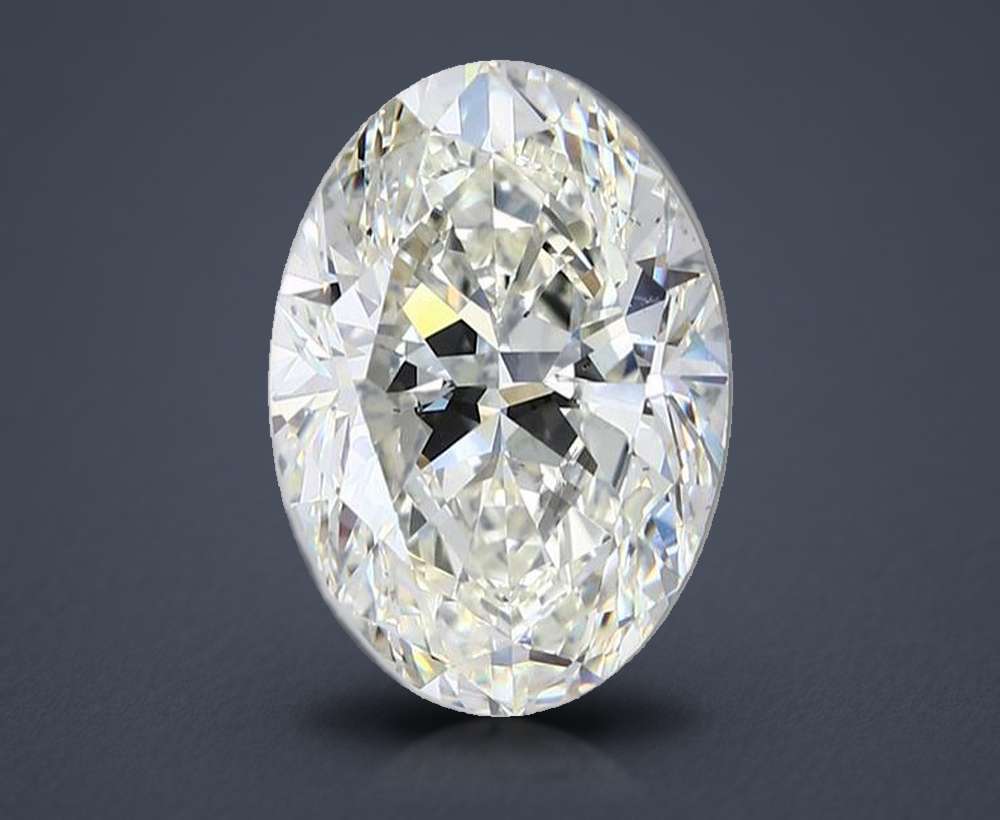 5.51ct K SI1 Rare Carat Ideal Cut Oval Diamond