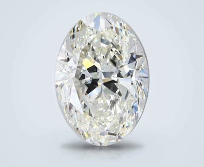 5.51ct K SI1 Rare Carat Ideal Cut Oval Diamond