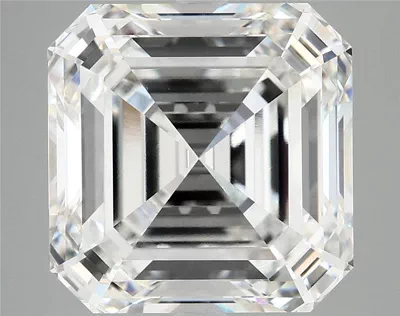 8.26ct F VVS2 Rare Carat Ideal Cut Asscher Lab Grown Diamond