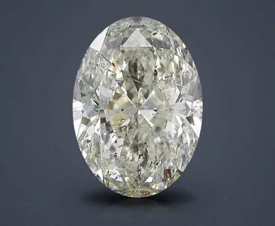5.01ct I SI2 Rare Carat Ideal Cut Oval Diamond