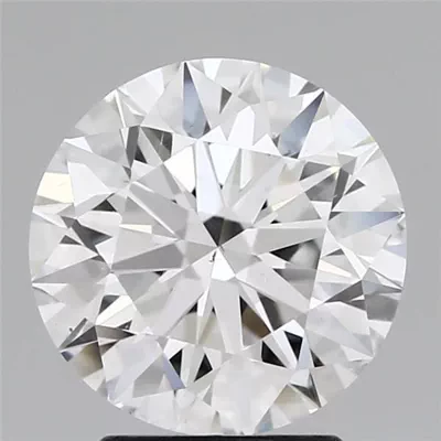 2.71ct D SI1 Rare Carat Ideal Cut Round Diamond