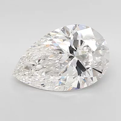 4.04ct F VVS2 Rare Carat Ideal Cut Pear Lab Grown Diamond