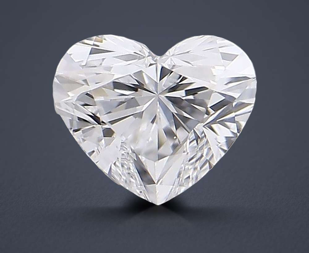 0.26ct D VS2 Excellent Cut Heart Diamond