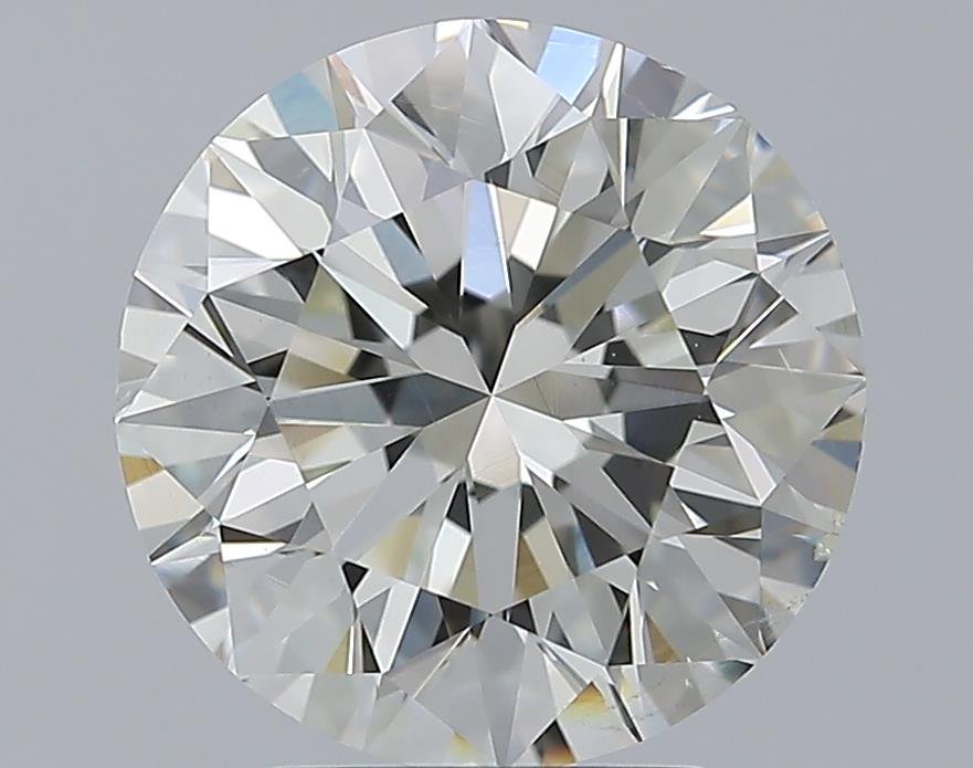 4.01ct J SI1 Rare Carat Ideal Cut Round Diamond
