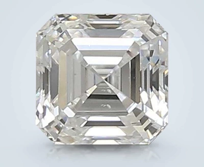1.00ct D SI1 Very Good Cut Asscher Lab Grown Diamond